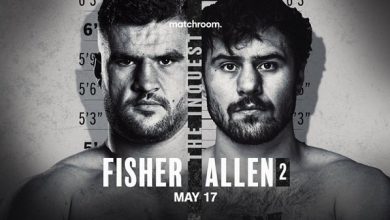 Fisher vs Allen II Live 5/17/25 – 17th May jb